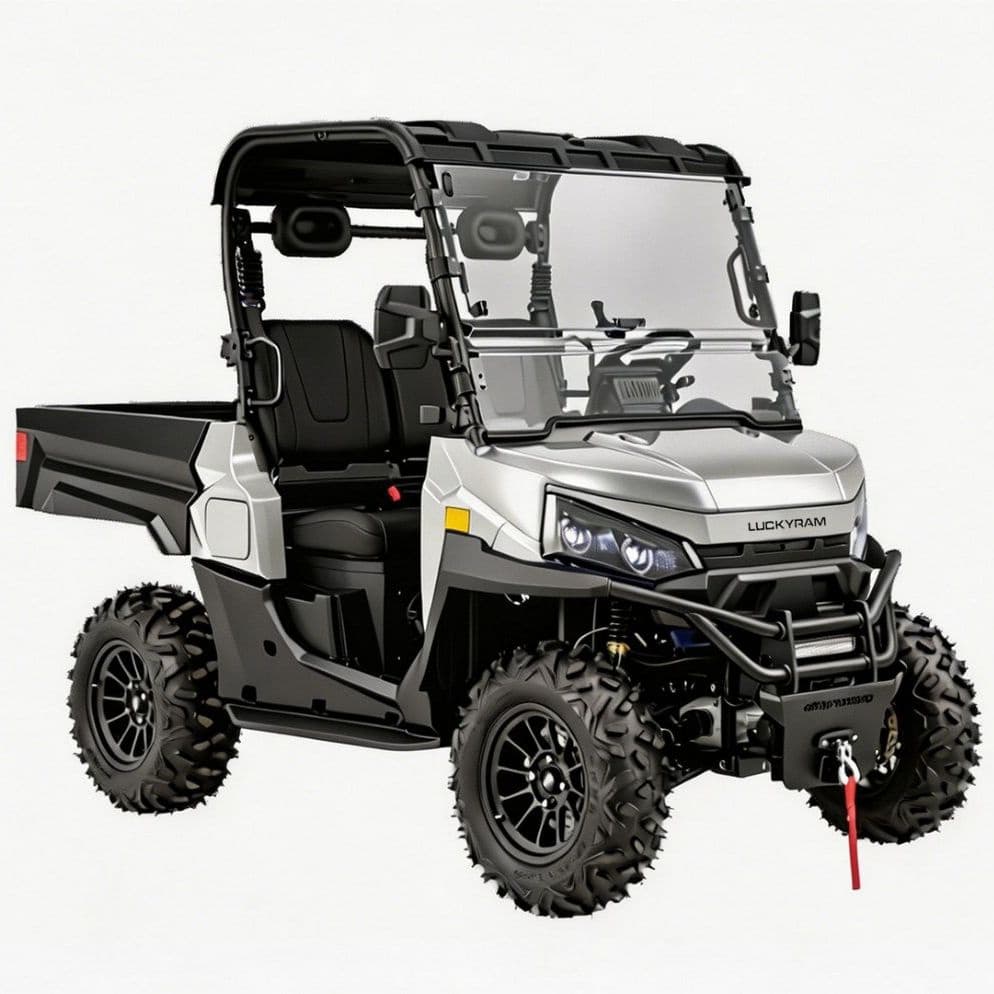 10KW AC Motor 4WD Elektrisk UTV 1000kg Tauing for Hunting Ranch