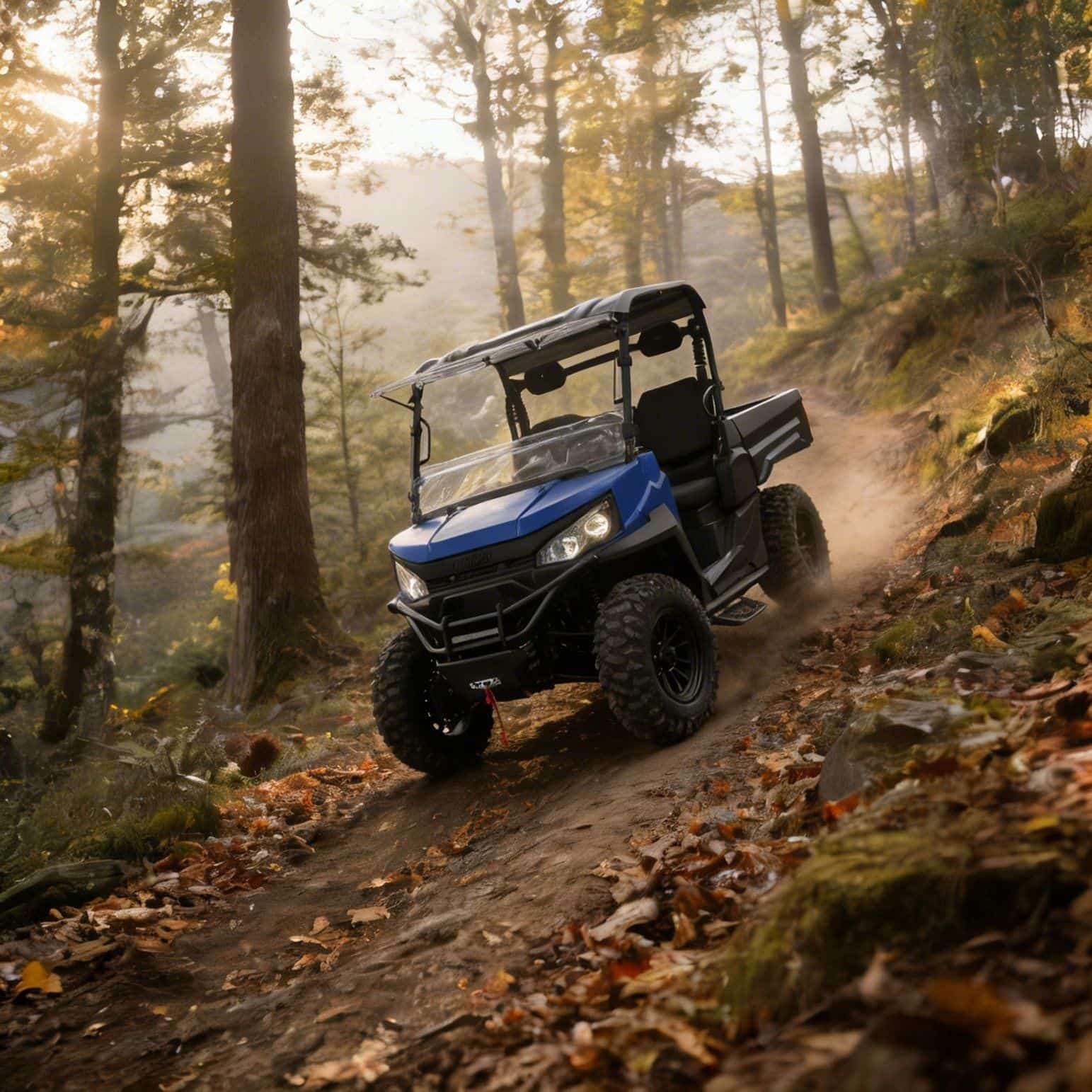 4WD UTV 73,6V 20KW Peak Power 400A-kontroller 350kg Dump Bed