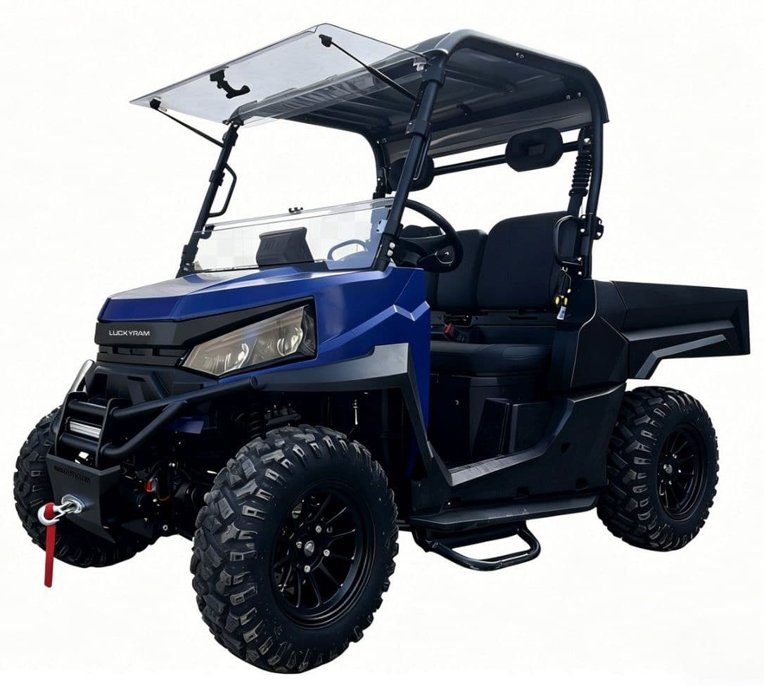 73,6V elektrisk UTV 10KW AC-motor 80-100km rekkevidde for eiendomsvedlikehold
