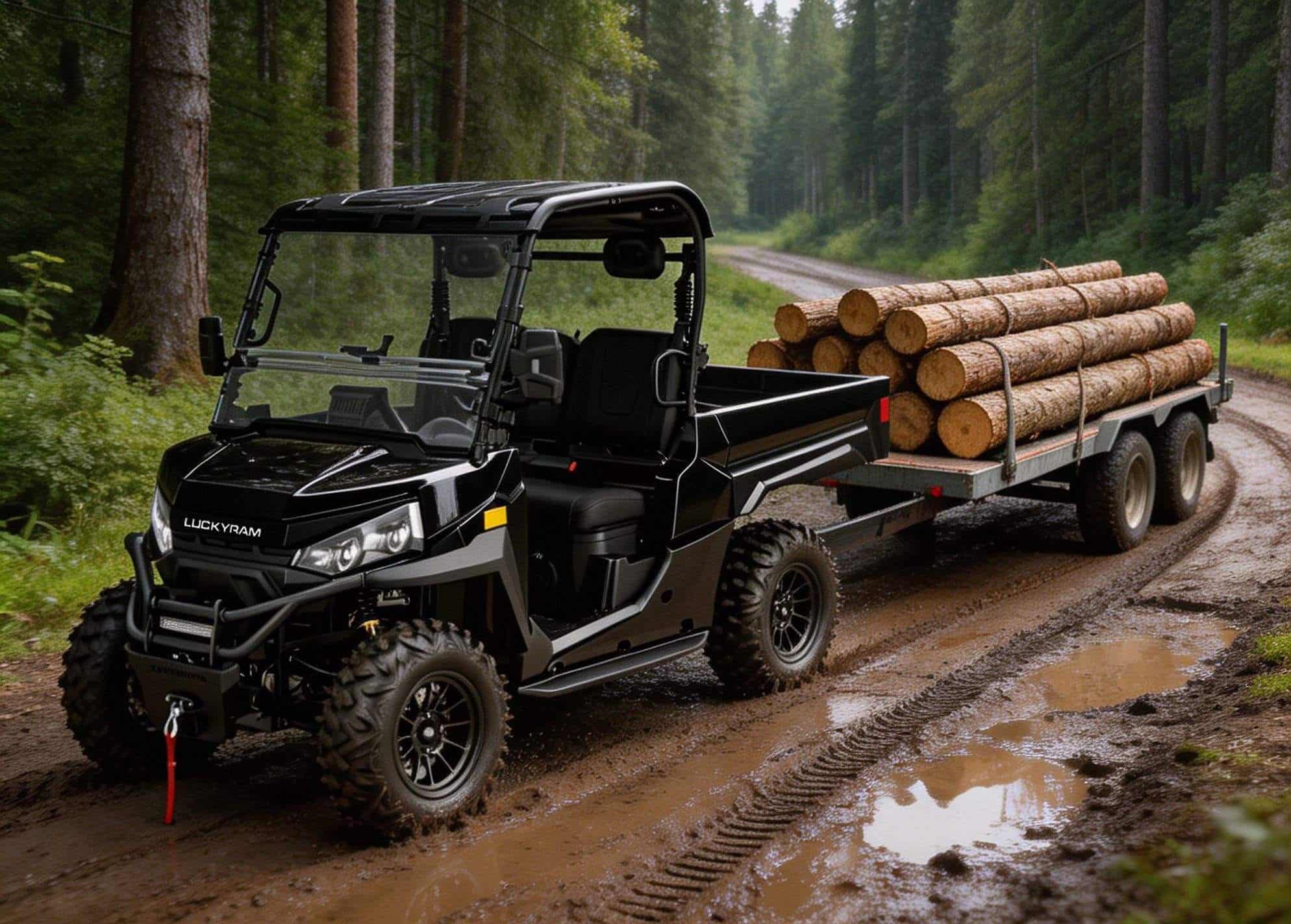 Farm Heavy Duty UTV 4WD 10KW AC-motor 73,6V 400A-kontroller