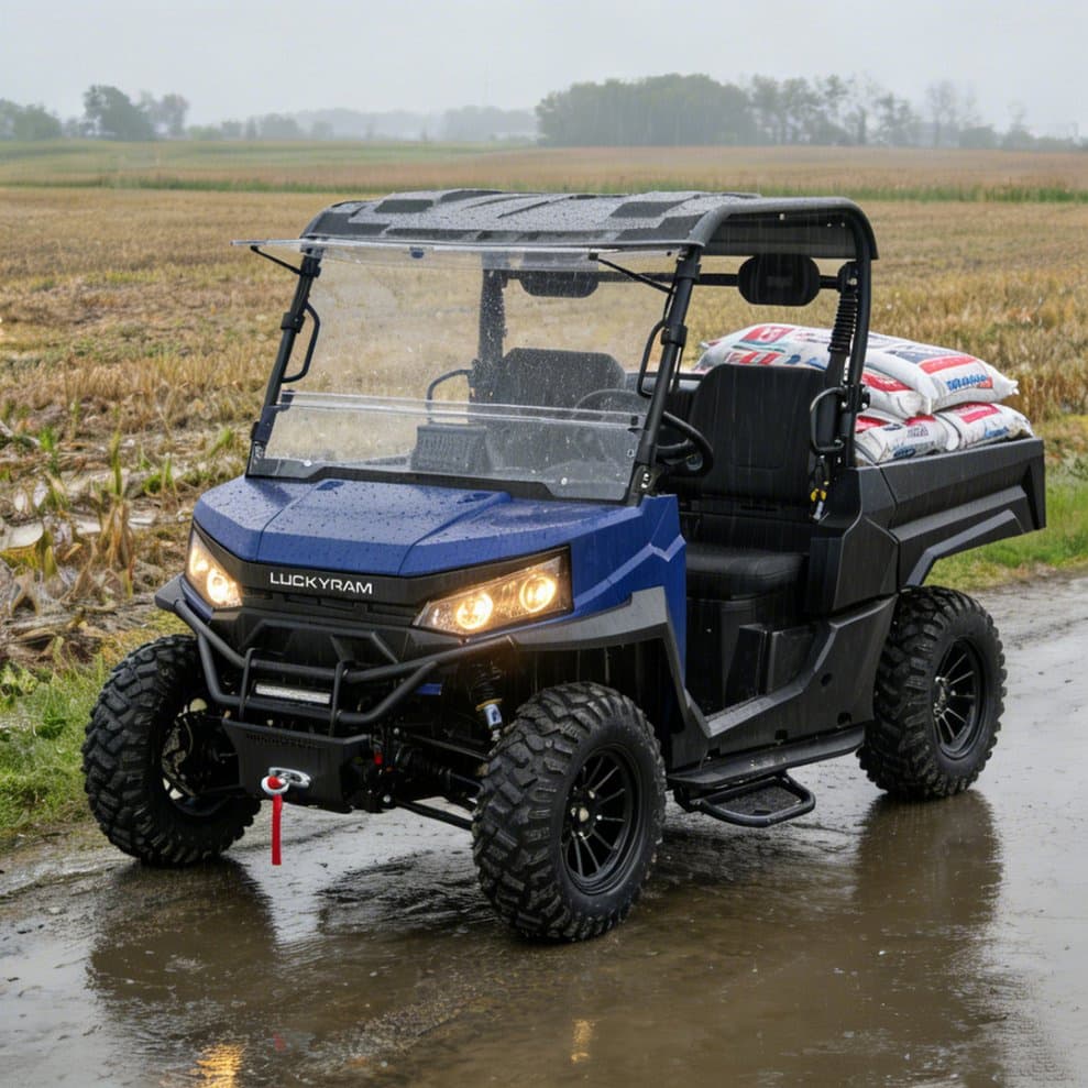 Kraftig 4WD Farm UTV Lithium Batteri EPS 350 kg Lasting 400 mm vading